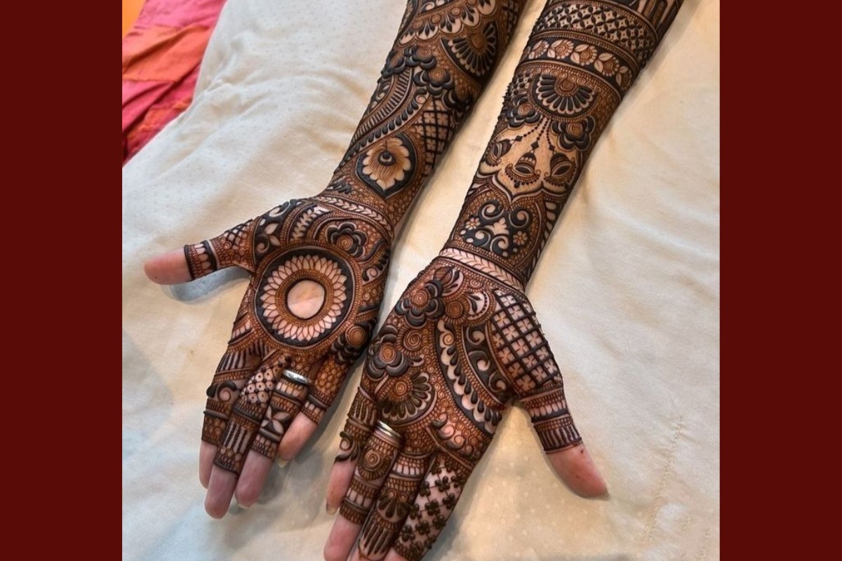 Full Hand Mehndi Design 7