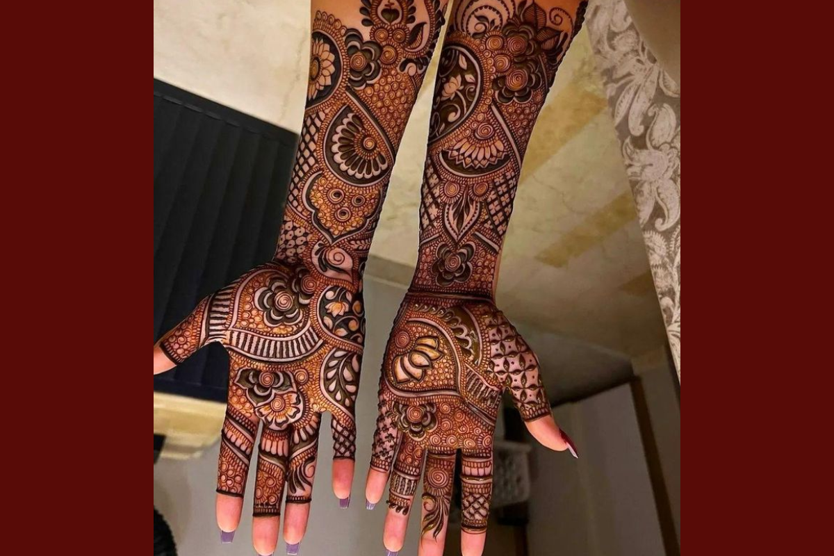 Full Hand Mehndi Design 8