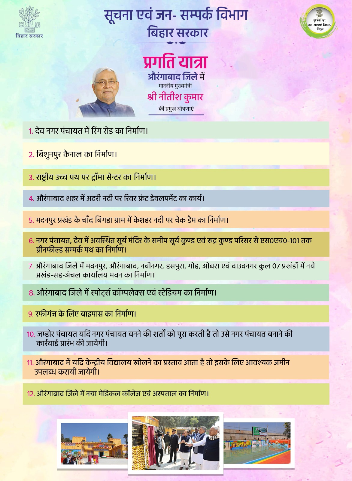 राजगीर के बाद अब औरंगाबाद में होगा स्पोर्ट्स कॉम्प्लेक्स का निर्माण, सीएम ने जिले को दी 554 करोड़ की सौगात 1 GjgML1MWcAA6lfR