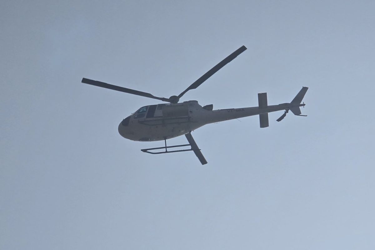 chitahi dham kalash yatra helicopter