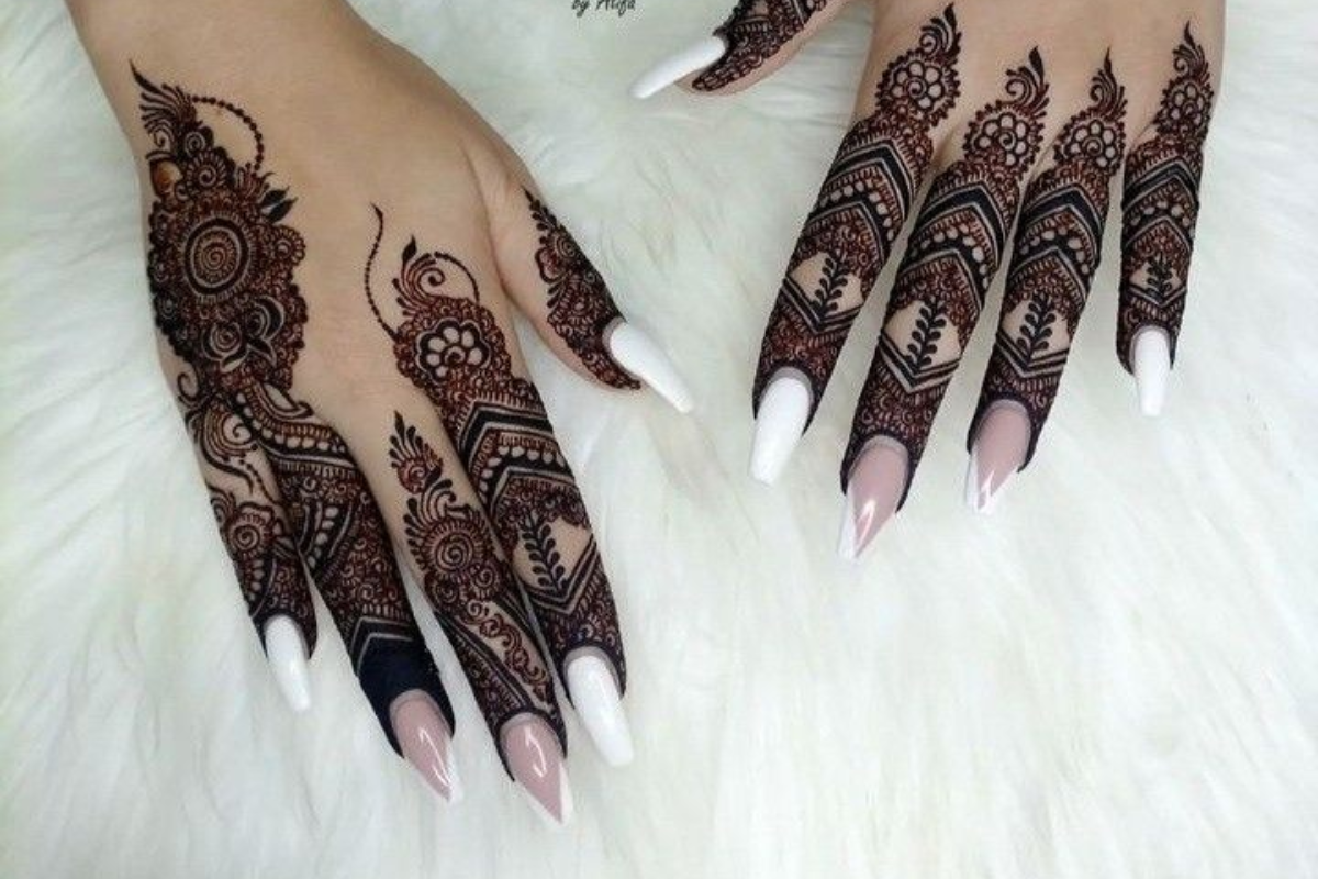 Finger Mehndi Design 2 1