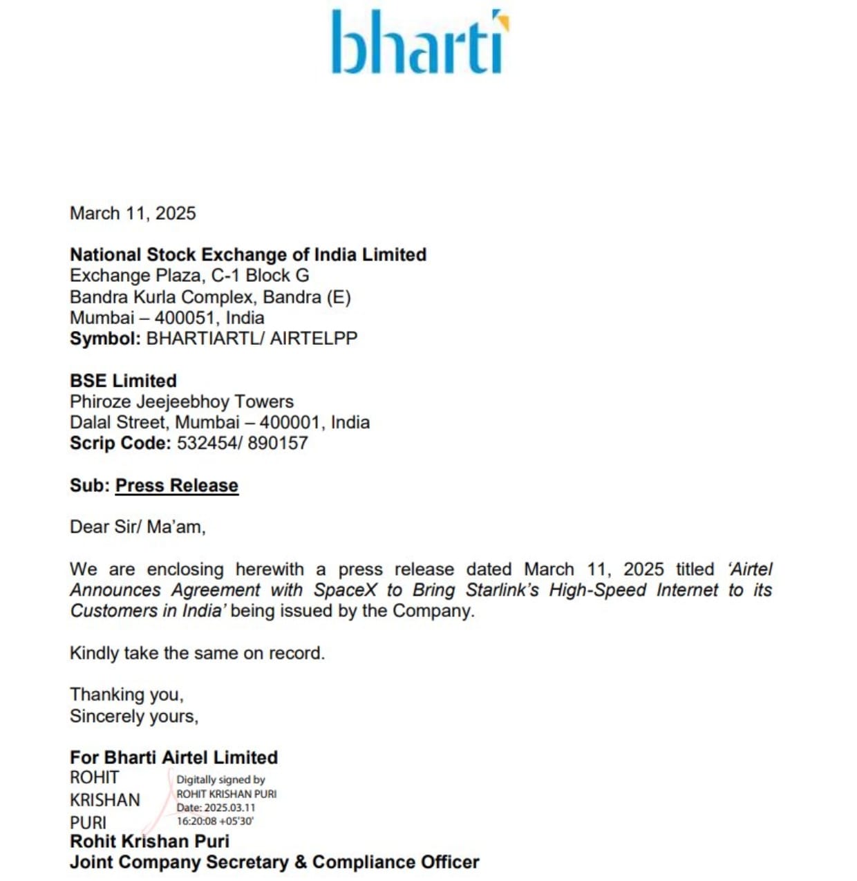 Airtel: अब गांव-गांव तक पहुंचेगा सुपरफास्ट इंटरनेट, Airtel और Elon Musk की बड़ी डील 1 WhatsApp Image 2025 03 11 at 18.30.30 57ee08f6