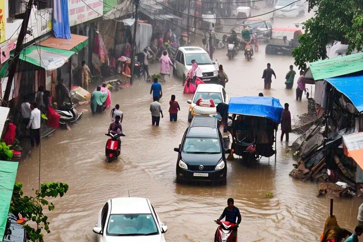 Bihar Rain Alert : बिहार के 22 जिलों में होगी भयंकर बारिश, मौसम विभाग ने जारी किया ऑरेंज अलर्ट, जानिए अपने जिले का हाल 2 AI Image