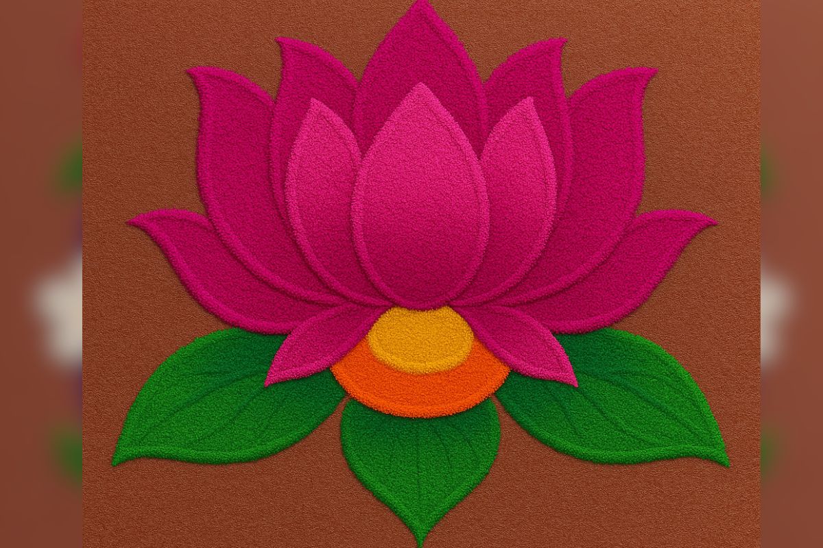 Akshaya Tritiya Rangoli: धन और बरकत के लिए अक्षय तृतीया पर घर में बनाएं ये खास रंगोली डिजाइन 5 rangoli design 4 1