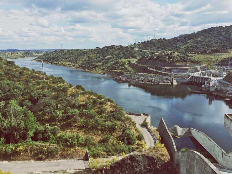 river dam