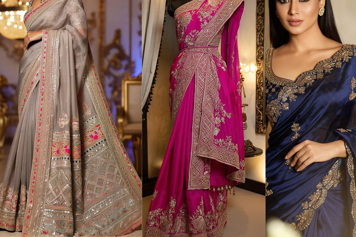 Saree Design: साड़ी की छांव में दमकेगा दुल्हन का रूप, हर रस्म में पहनें ये बेस्ट साड़ी डिजाइन 2 untitiled 3