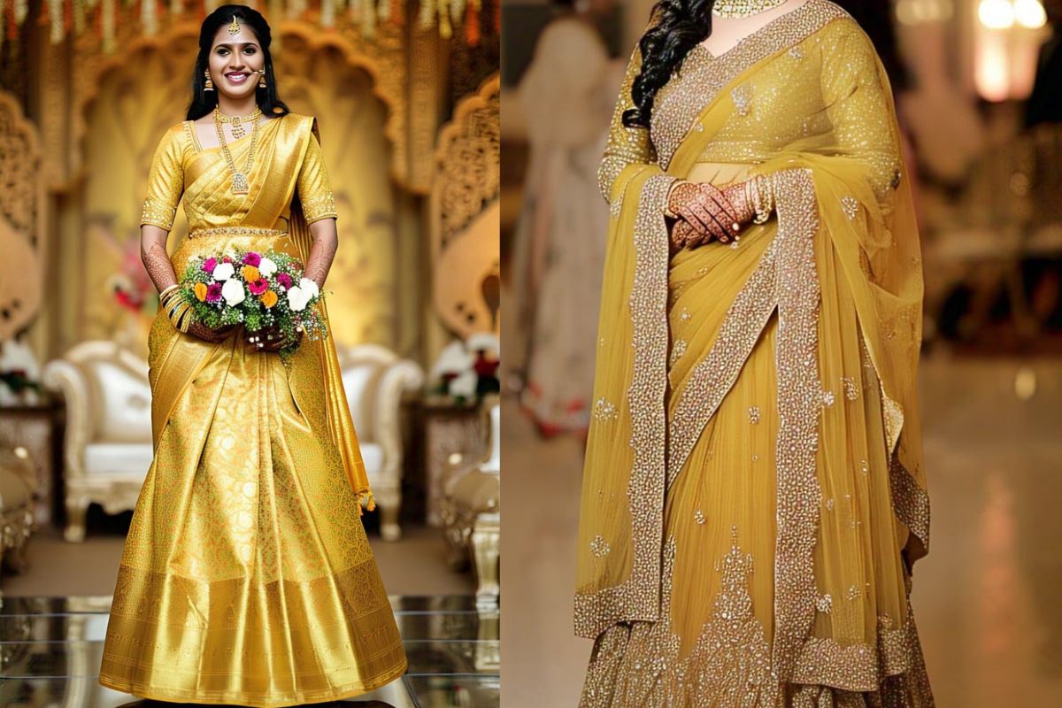 Saree Design: साड़ी की छांव में दमकेगा दुल्हन का रूप, हर रस्म में पहनें ये बेस्ट साड़ी डिजाइन 6 untitiled 8