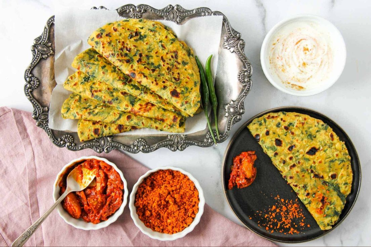 Fresh Mint Paratha Recipe: पुदीने का स्वाद भरा पराठा जो दिल जीत लें 2 Papite Ka Paratha | Papaya Paratha Recipe