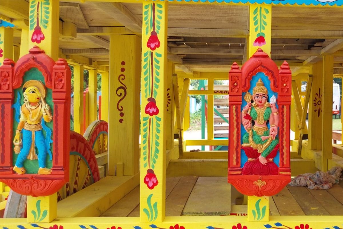 Rath Yatra : 20 लाख रुपये की लागत से बनकर तैयार हुआ प्रभु जगन्नाथ का भव्य रथ, ओडिशा के कारीगरों ने दिया आकार 2 Rath Yatra 3