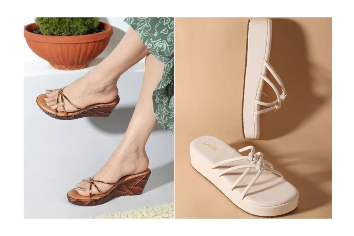वर्किंग वुमन और कॉलेज गर्ल्स के लिए परफेक्ट हैं ये 10 Trendy Wedge Heels Designs - स्टाइलिश भी, कंफर्टेबल भी 1 Latest Wedge Heels Designs
Latest Wedge Heels Designs