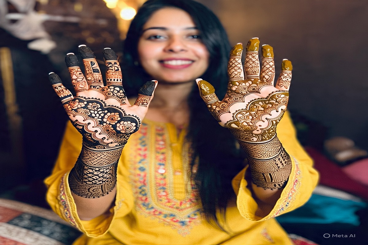 Latest Mehndi Design: ट्राइ करें ये मेहंदी डिजाइन, चाहने वाले चूम लेंगे आपके हाथ 2 arabic desgin