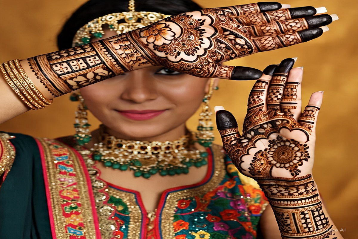 Latest Mehndi Design: ट्राइ करें ये मेहंदी डिजाइन, चाहने वाले चूम लेंगे आपके हाथ 3 floral mehndi