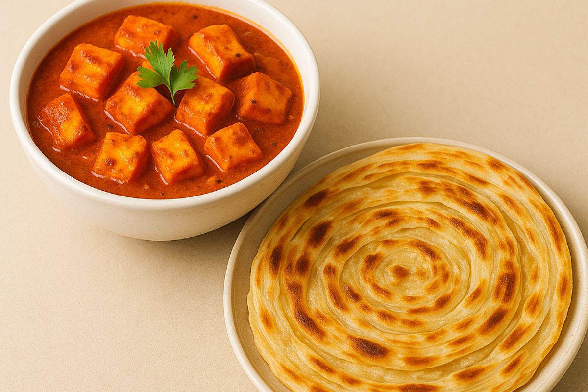 paneer with paratha