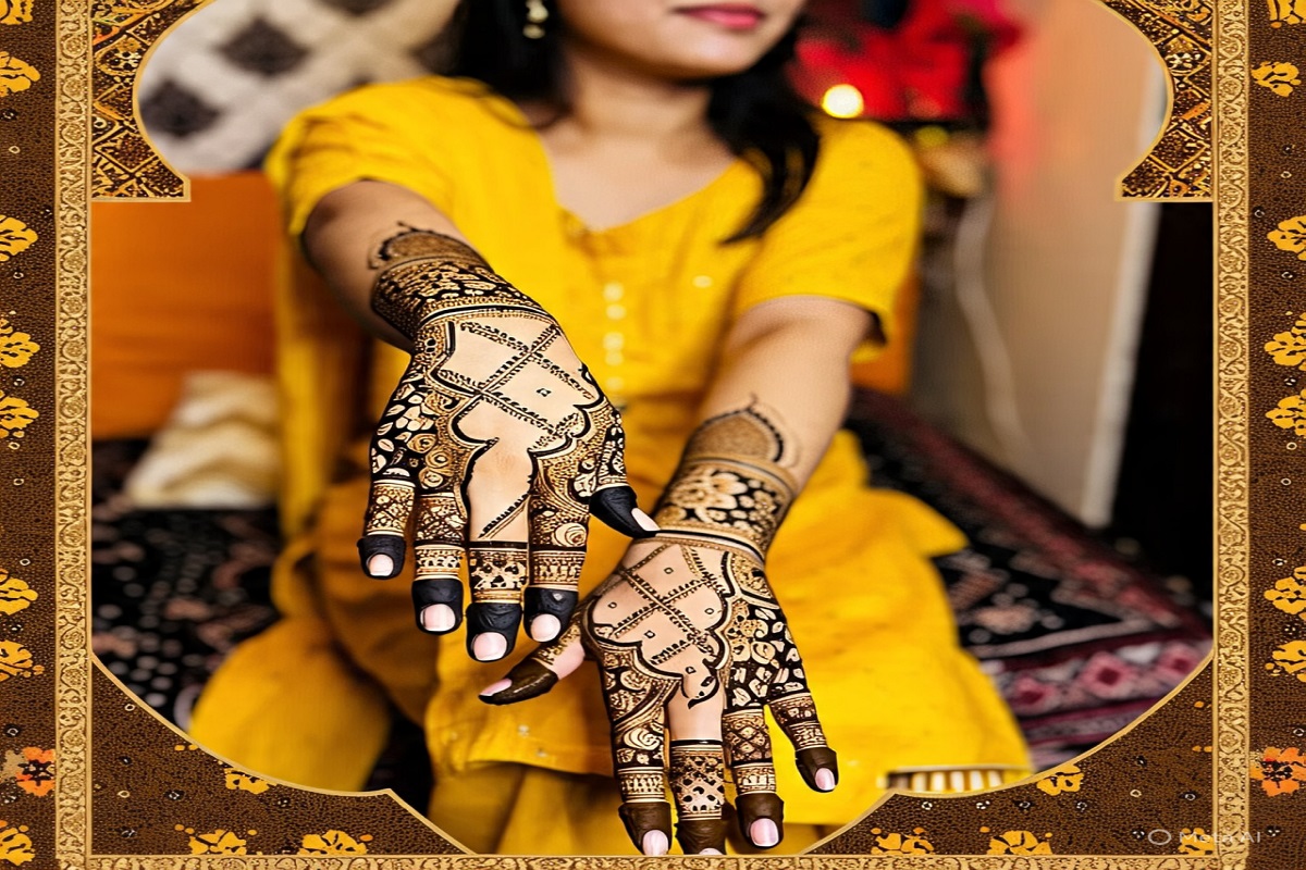 Latest Mehndi Design: ट्राइ करें ये मेहंदी डिजाइन, चाहने वाले चूम लेंगे आपके हाथ 1 simple mehndi