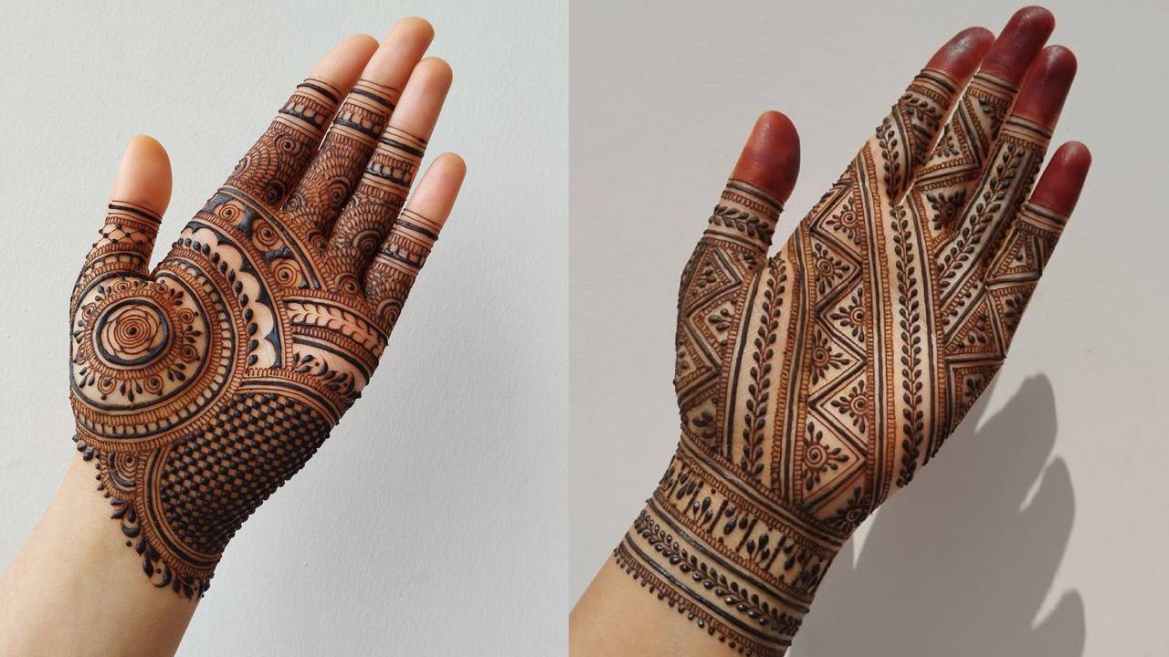 Dots and line mehndi