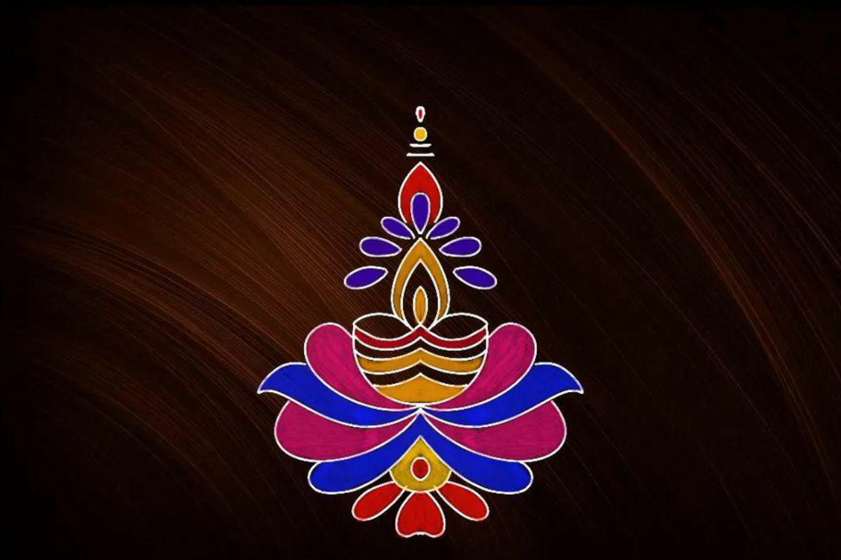 Guru Purnima Rangoli Design 2