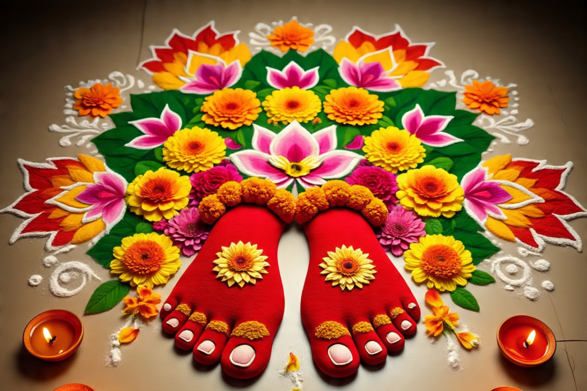 Guru Purnima Rangoli Design 3