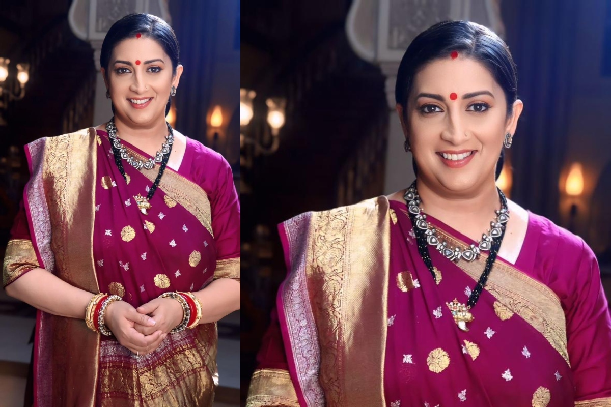 Kyunki Saas Bhi Kabhi Bahu Thi Reboot: स्मृति ईरानी का फर्स्ट लुक लीक, तुलसी विरानी की वापसी ने मचाया तहलका 1 Smriti Irani first look from Kyunki Saas Bhi Kabhi Bahu Thi