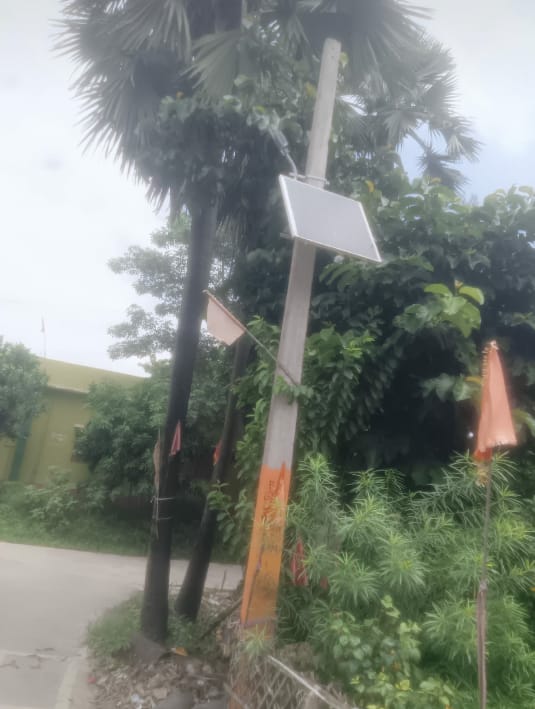 सरायरंजन में भ्रष्टाचार की भेंट चढ़ी सोलर लाइट योजना