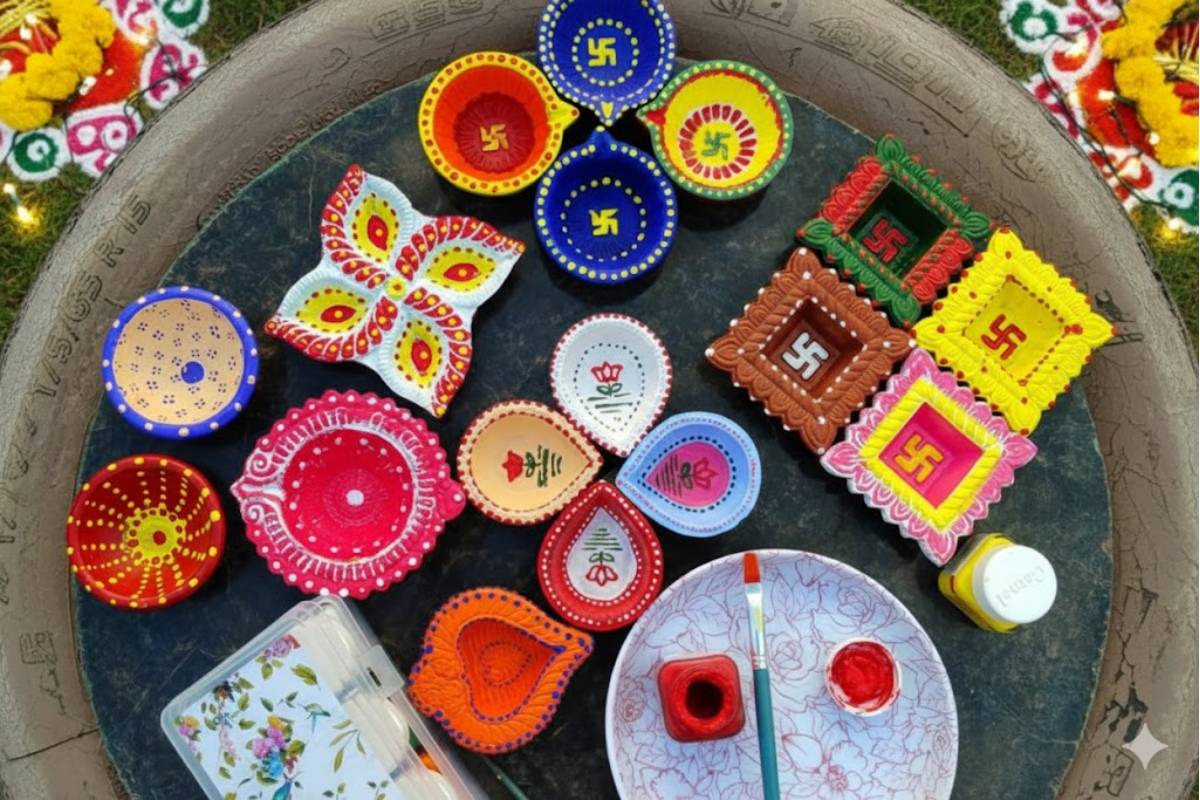 Beautiful Atta Diya: इस दिवाली घर पर बनाएं कलरफुल आटे के दीये बस 3 आसान स्टेप्स में