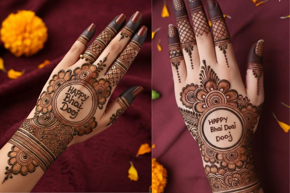 Bhai Dooj Special Mehndi Design: भाई-बहन के रिश्ते का प्यार बढ़ाएं, देखें भाई दूज स्पेशल ब्यूटीफुल मेहंदी डिजाइन