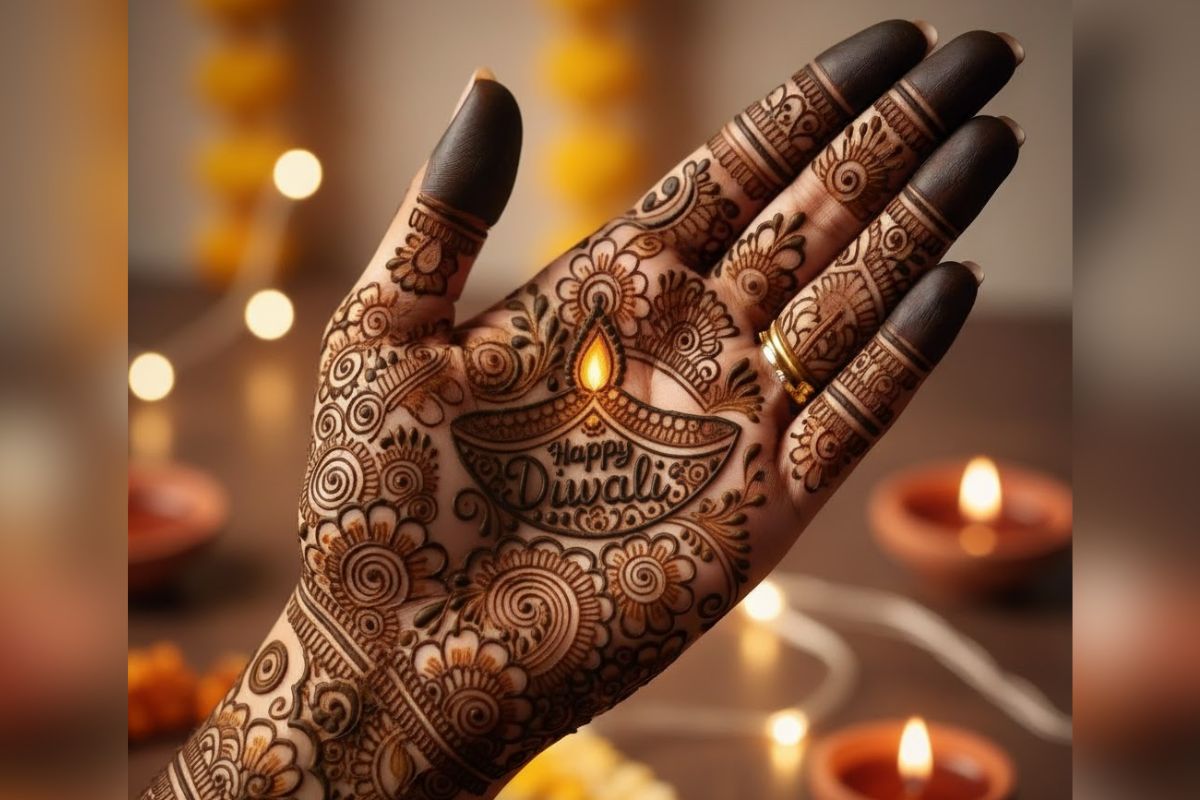 Mehndi Design Easy And Beautiful For Diwali: दिवाली लुक को बनाएं शानदार, हाथों में लगाएं ये सबसे सुंदर लेटेस्ट मेहंदी डिजाइन 3 Happy Diwali Mehndi Design