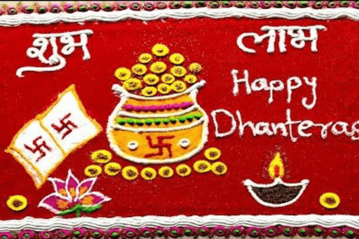 Dhanteras Rangoli Designs: धनतेरस पर घर सजाएं इन खूबसूरत रंगोली डिजाइंस से, आएगी मां लक्ष्मी की कृपा 3 Rangoli Designs For Dhanteras 2025 1
