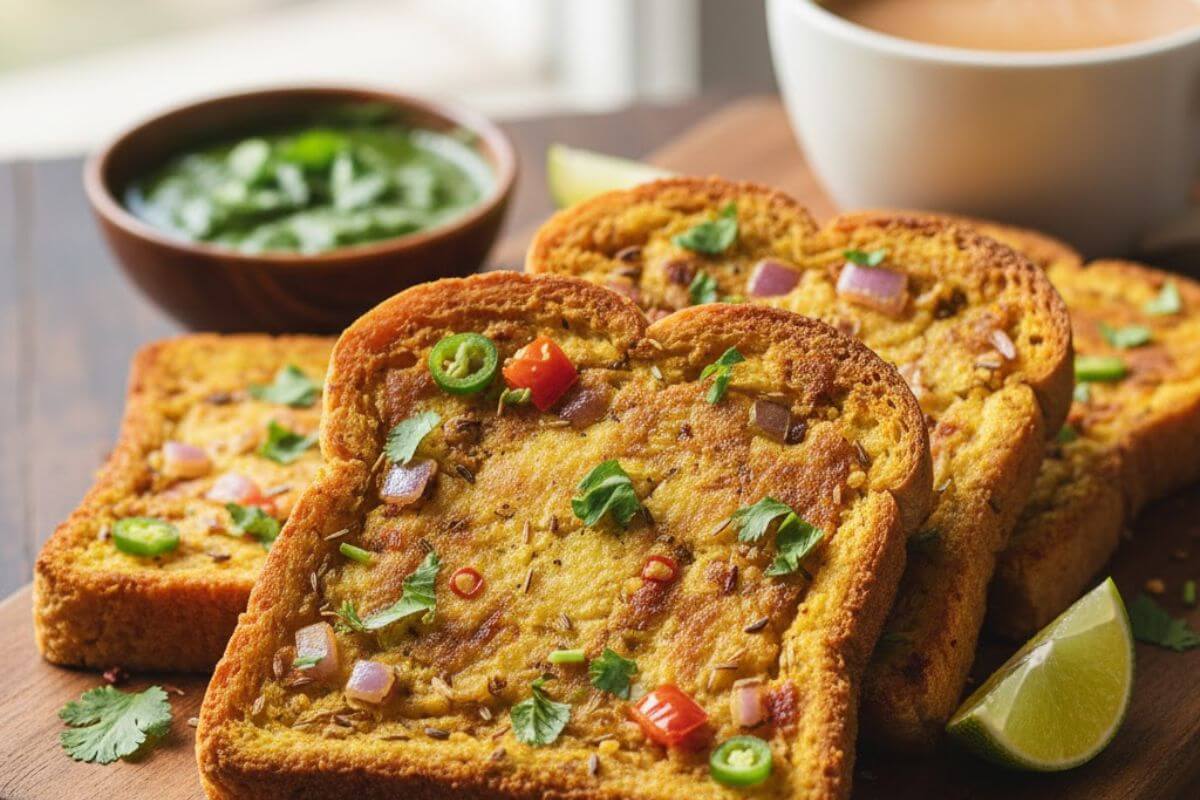 Easy Winter Breakfast Recipes Ideas: सर्दी के मौसम में सुबह की शुरुआत करें टेस्टी ब्रेकफास्ट के साथ, ट्राई करें ये झटपट तैयार होने वाले रेसिपी आइडियाज 4 besan toast image