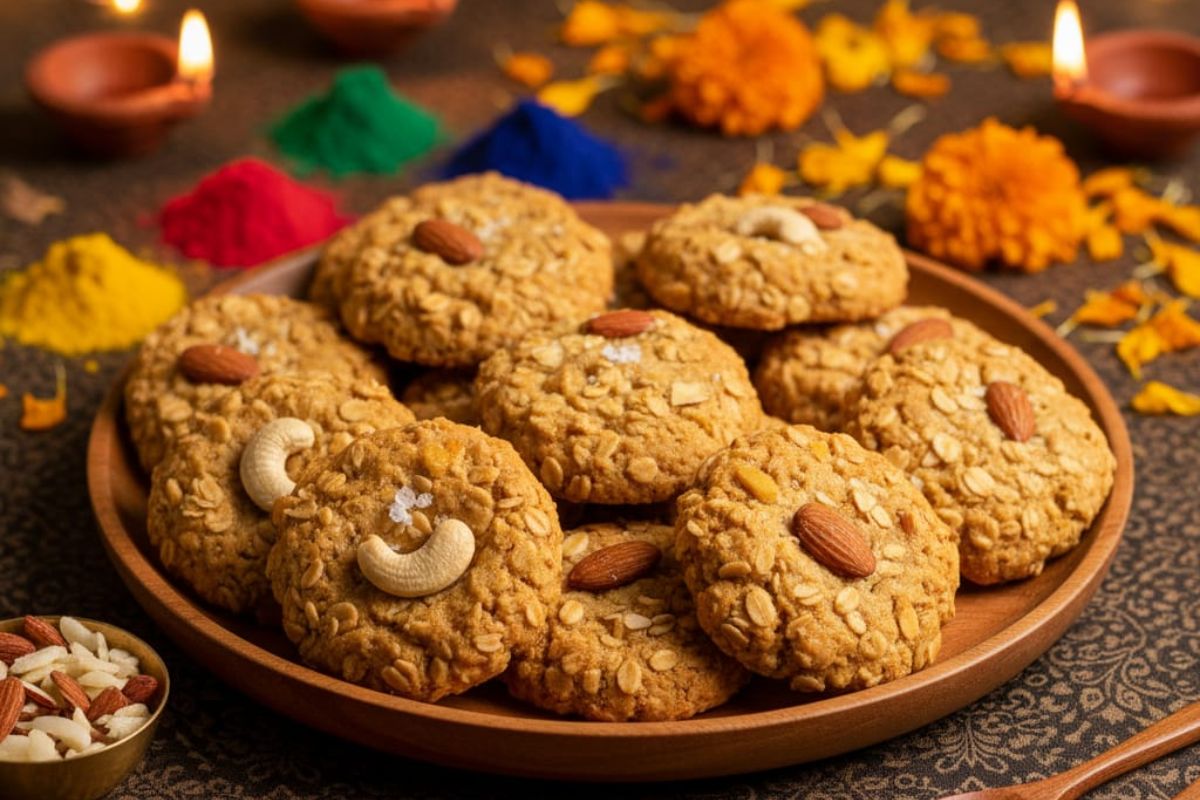 Healthy Diwali Recipe: दिवाली पर खाना है कुछ हेल्दी? जानिए 5 आसान और टेस्टी रेसिपीज 3 oats cookies