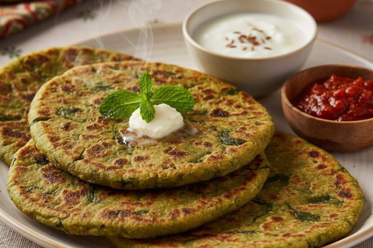 Easy Winter Breakfast Recipes Ideas: सर्दी के मौसम में सुबह की शुरुआत करें टेस्टी ब्रेकफास्ट के साथ, ट्राई करें ये झटपट तैयार होने वाले रेसिपी आइडियाज 5 palak paratha