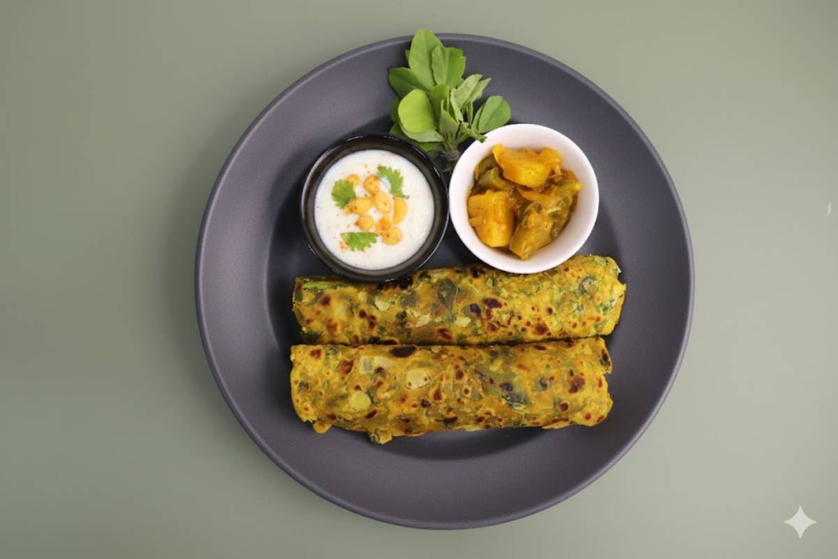 Methi Thepla Recipe for Breakfast: नाश्ते में बनाएं परफेक्ट गुजराती मेथी थेपला - पढ़ें आसान रेसिपी 1 Perfect Gujarati Methi Thepla Recipe