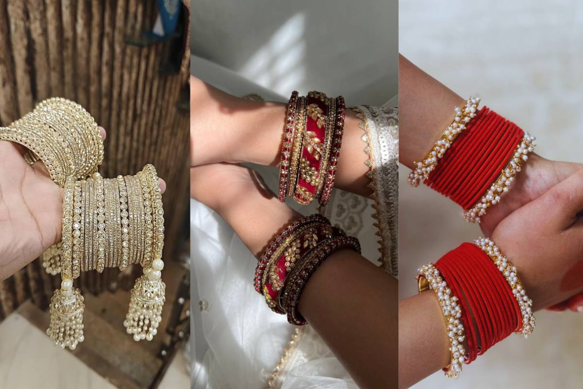 Bangles Design: हाथों की रौनक बढ़ाने वाले 4 ट्रेंडी चूड़ी डिजाइन 10 Red Bangles Design min