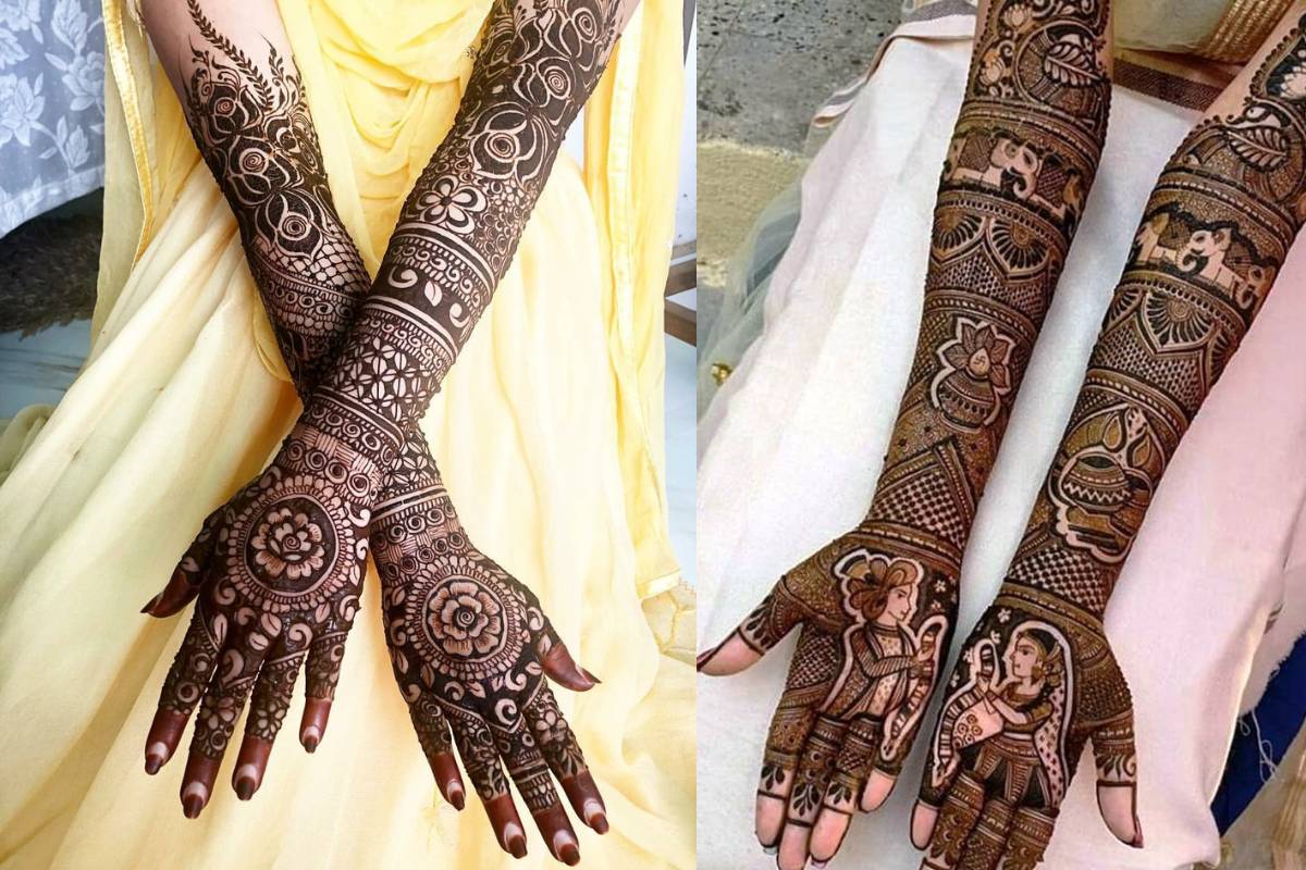 Dulha Dulhan Mehndi Design