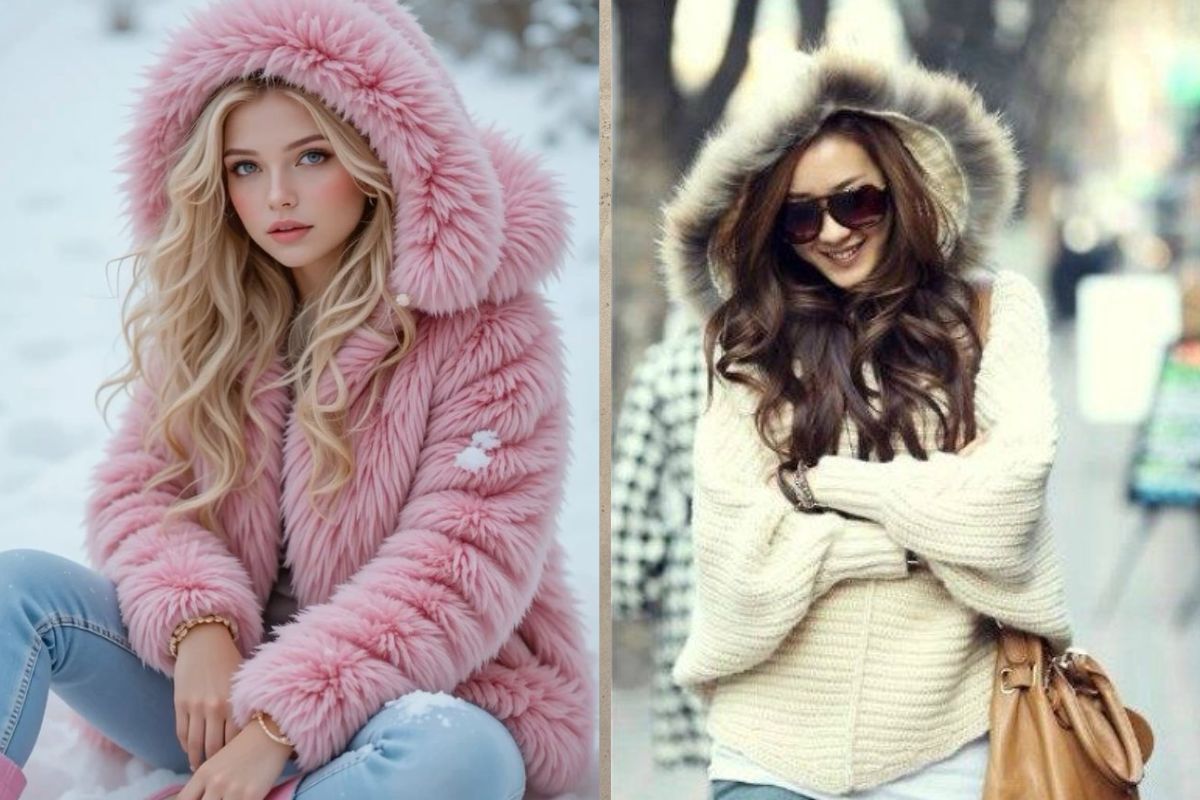 Winter Shrug For Women: सर्दियों में फैशन से समझौता नहीं! देखें स्त्रीओं के लिए सबसे ट्रेंडिंग विंटर श्रग आइडियाज 5 Hooded Knit Shrug women (Image Source)