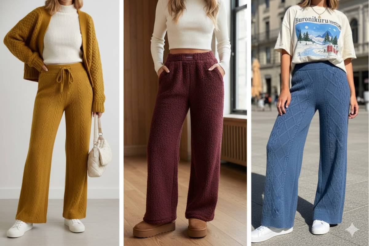 New Woolen Pants for Women: कपकपाती ठंड में भी मिलेगी गर्माहट, देखें नए वूलन पैंट्स के स्टाइलिश डिजाइन 3 Woolen Palazzo Pants for Women