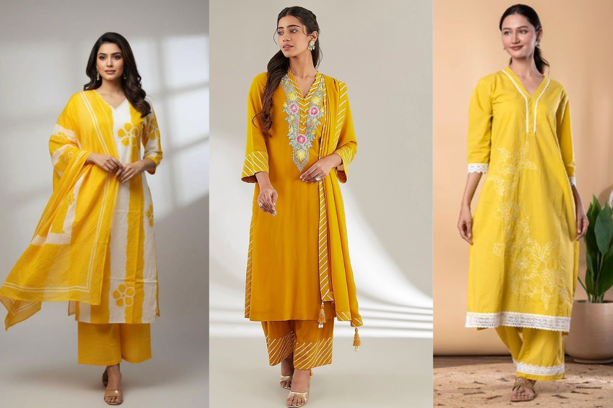 Yellow Suit Designs: पूजा के खास मौके पर पहनें ये खूबसूरत और ट्रेंडिंग सूट, हर लुक को बनाए परफेक्ट 3 Yellow Anarkali Suit Design