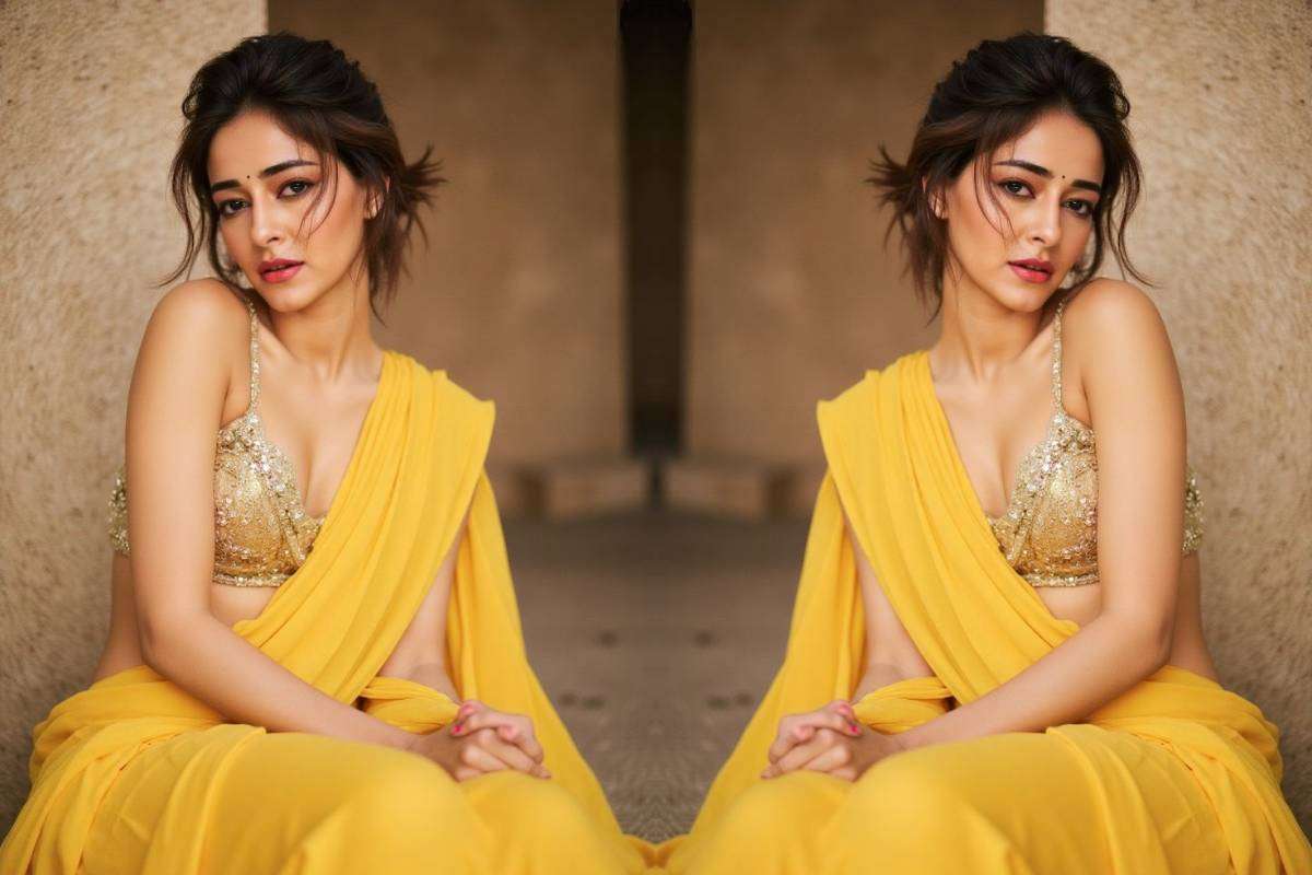 Freezy Messy Bun Hairstyle Like Ananya Pandey