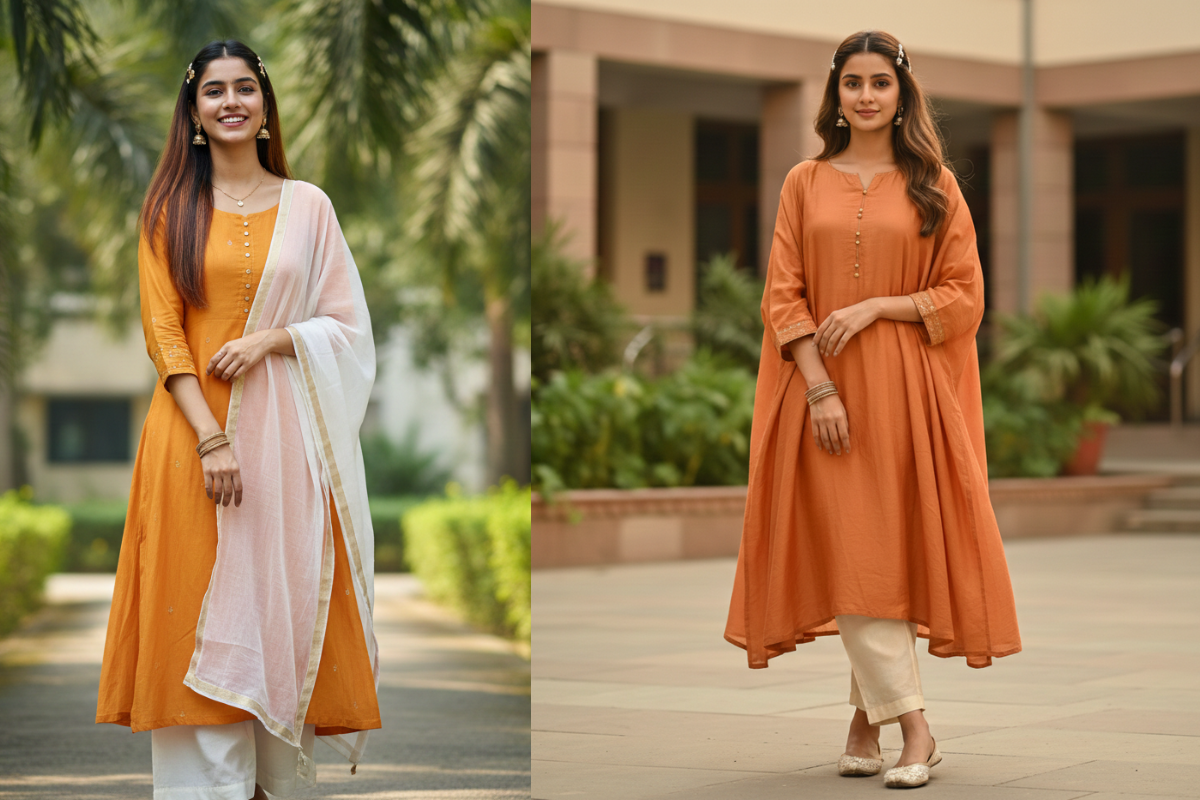 Republic Day Dress Ideas: तिरंगे के रंगों में पहनें स्टाइलिश और ट्रेडिशनल आउटफिट्स, हर नजरें आप पर टिक जाएंगी 5 Saffron Kurta Set For Republic Day