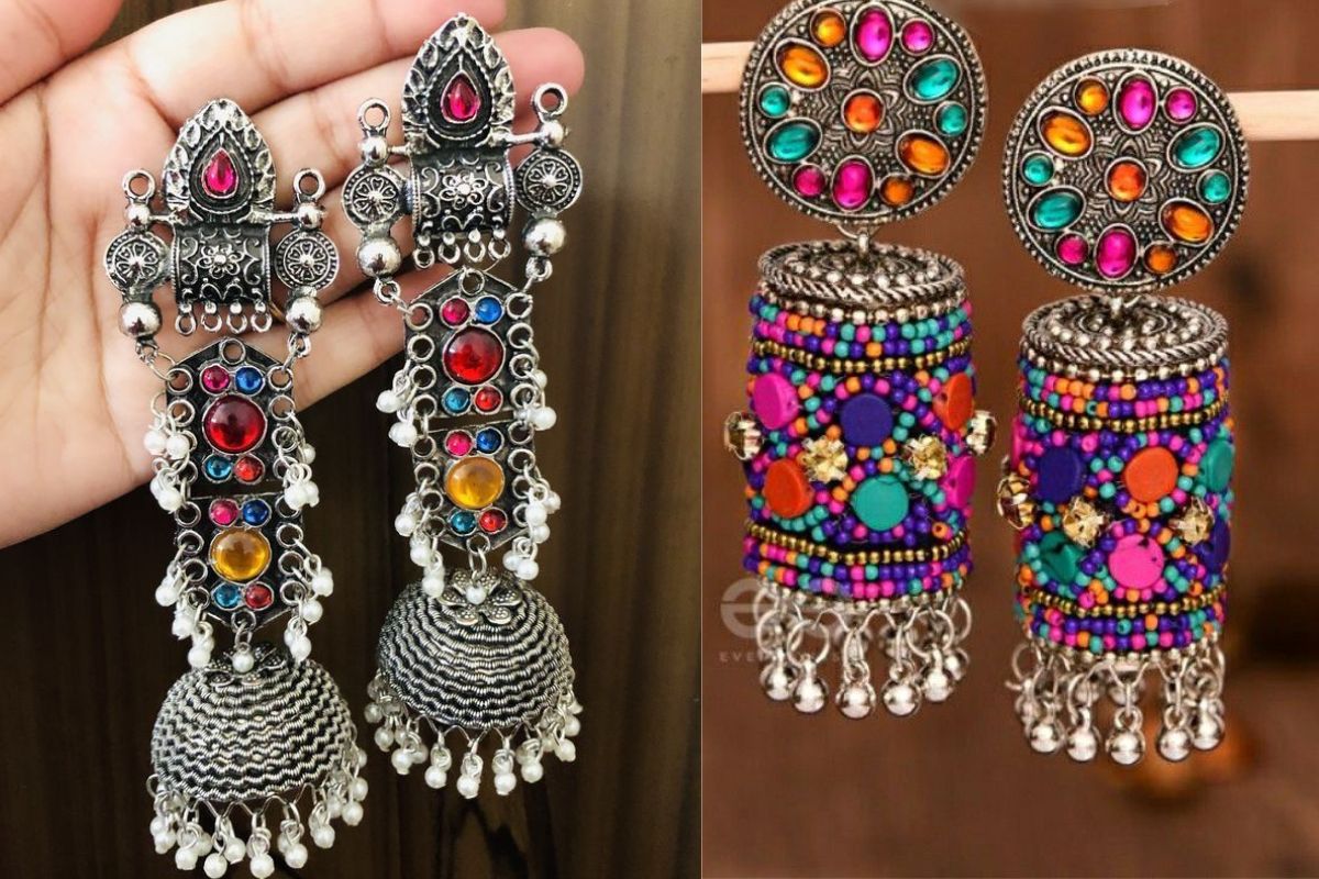 Trending Silver Boho Jhumkas 5