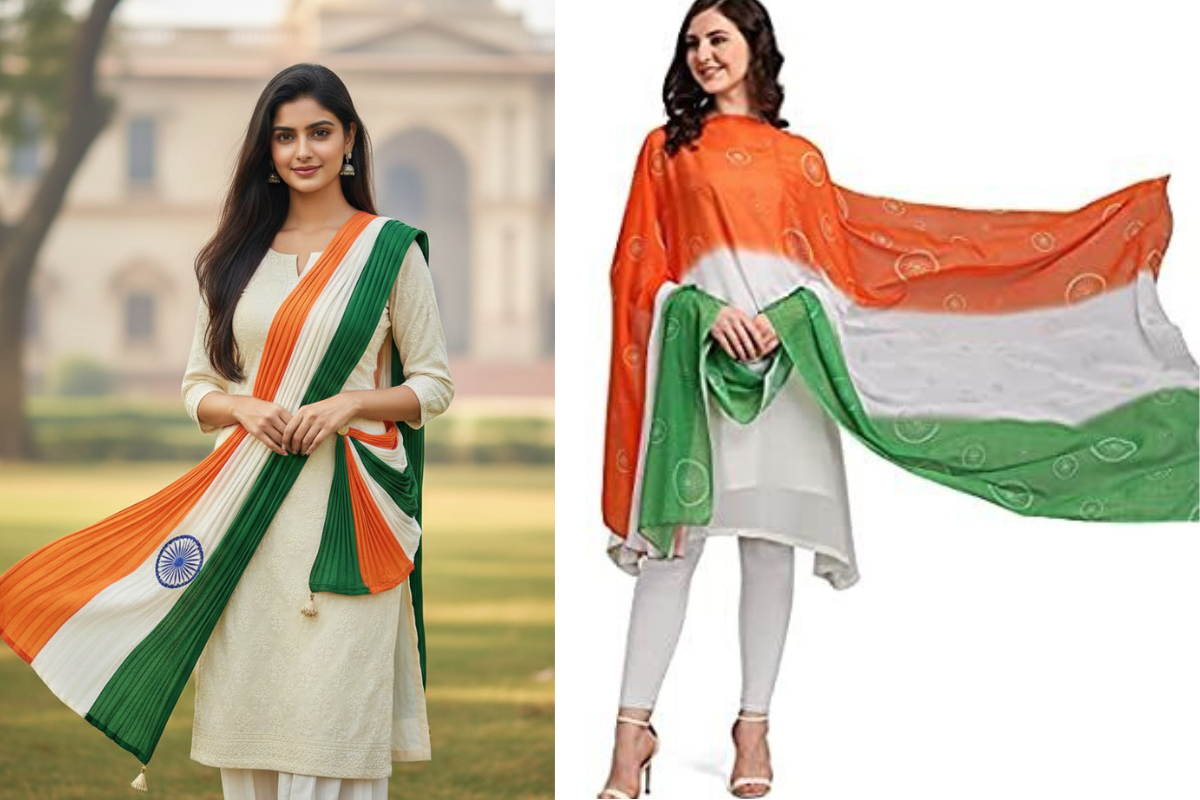 Republic Day Dress Ideas: तिरंगे के रंगों में पहनें स्टाइलिश और ट्रेडिशनल आउटफिट्स, हर नजरें आप पर टिक जाएंगी 7 Tricolour Dupatta Style For Republic Day