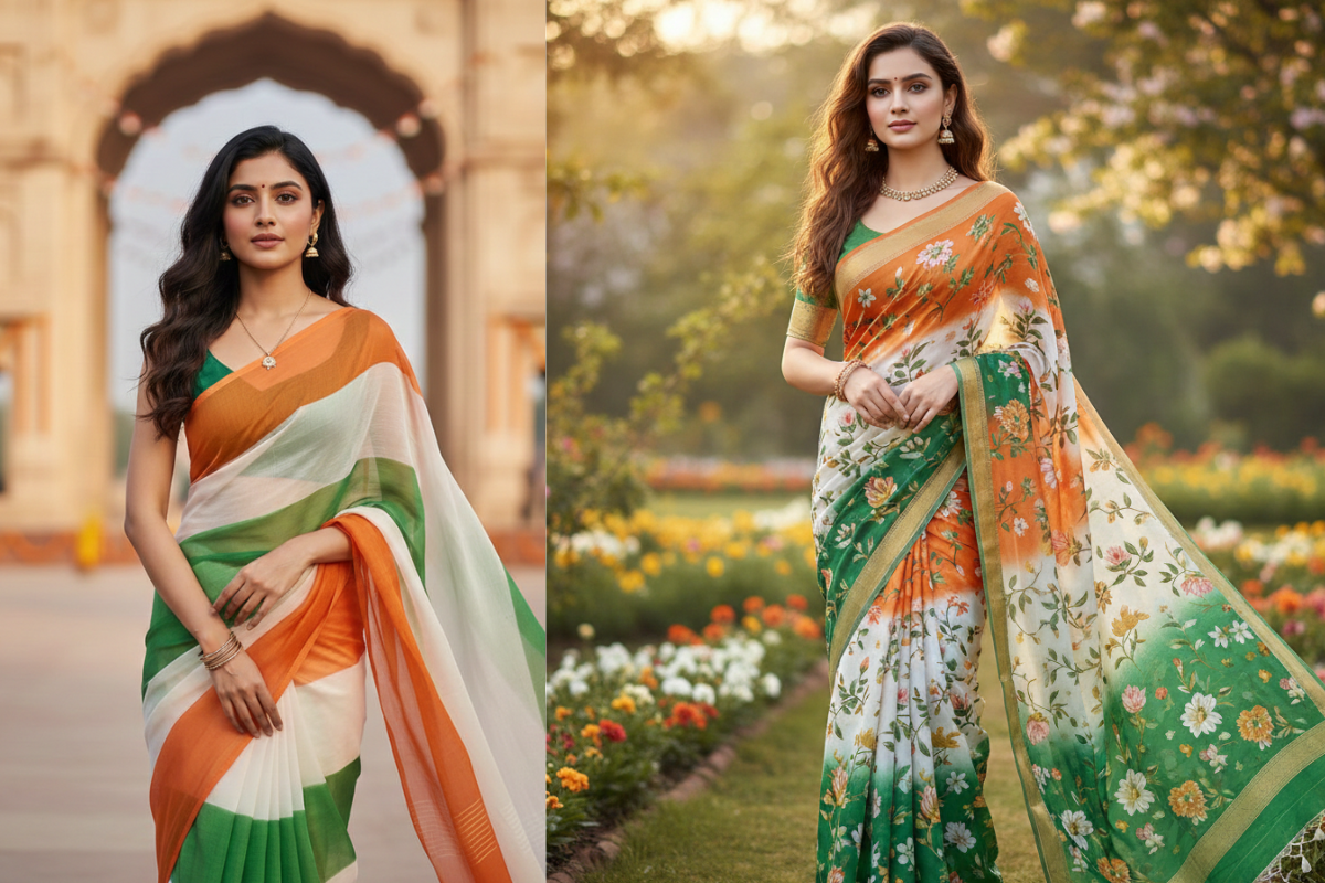 Republic Day Dress Ideas: तिरंगे के रंगों में पहनें स्टाइलिश और ट्रेडिशनल आउटफिट्स, हर नजरें आप पर टिक जाएंगी 4 Tricolour Saree Look