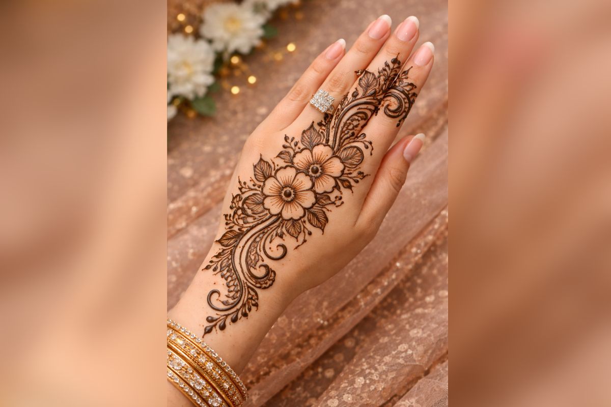 Mehndi Design For Bride Ki Bhabhi: दुल्हन की भाभी के लिए 6 एलिगेंट मेहंदी डिजाइन्स जो हर शादी में बने ट्रेंड 3 arabic mehndi design