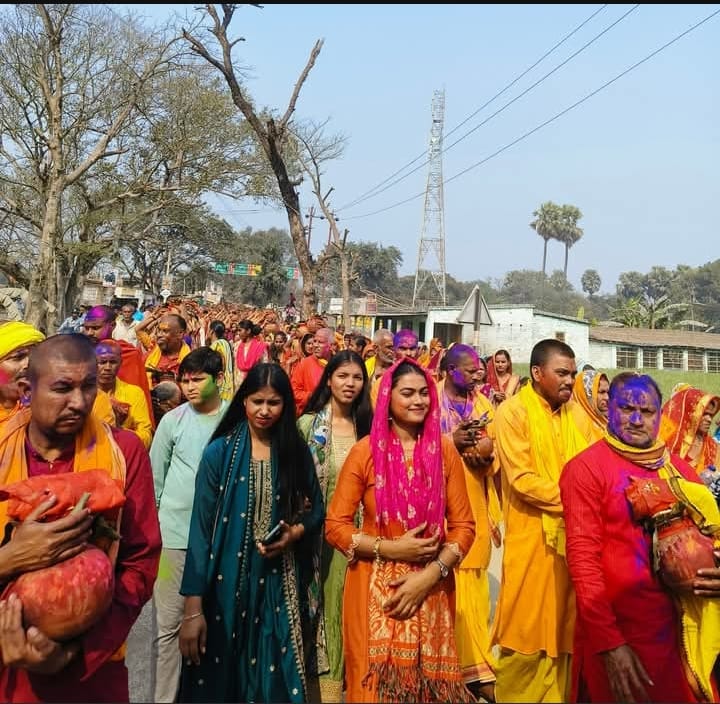 सरायरंजन में कलश विसर्जन के साथ नवाह महायज्ञ संपन्न 