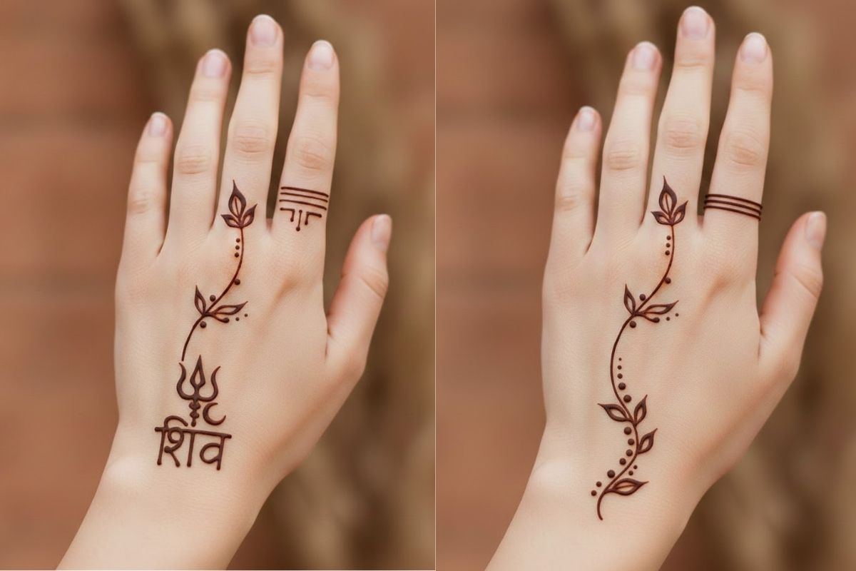  Minimalist Mehndi Design (AI IMAGE)