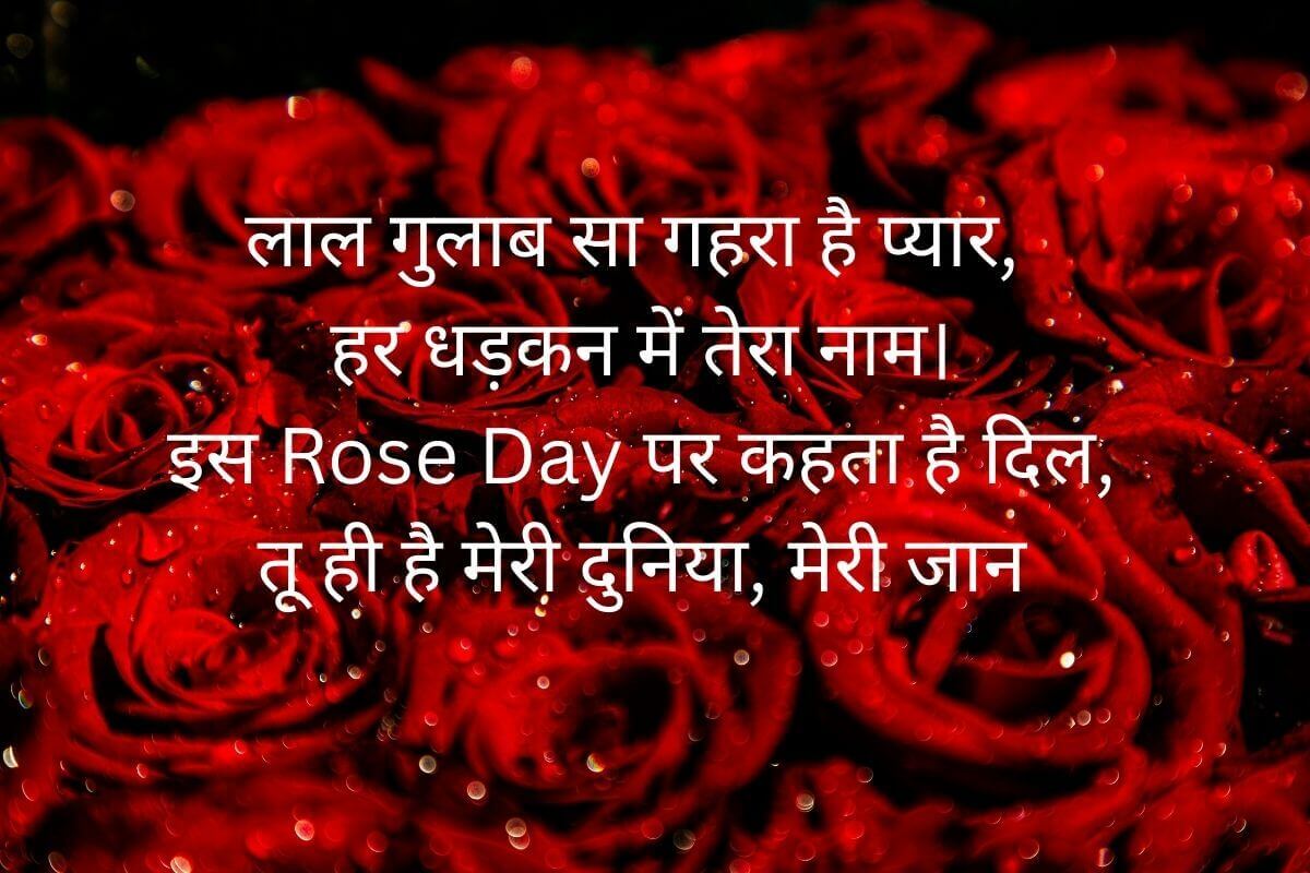 Rose Day wishes in hindi image