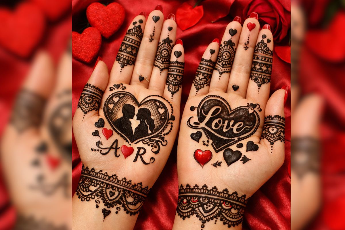 वैलेंटाइन डे पर लगाएं ये खूबसूरत मेहंदी, देखते ही पति हार बैठेंगे अपना दिल 