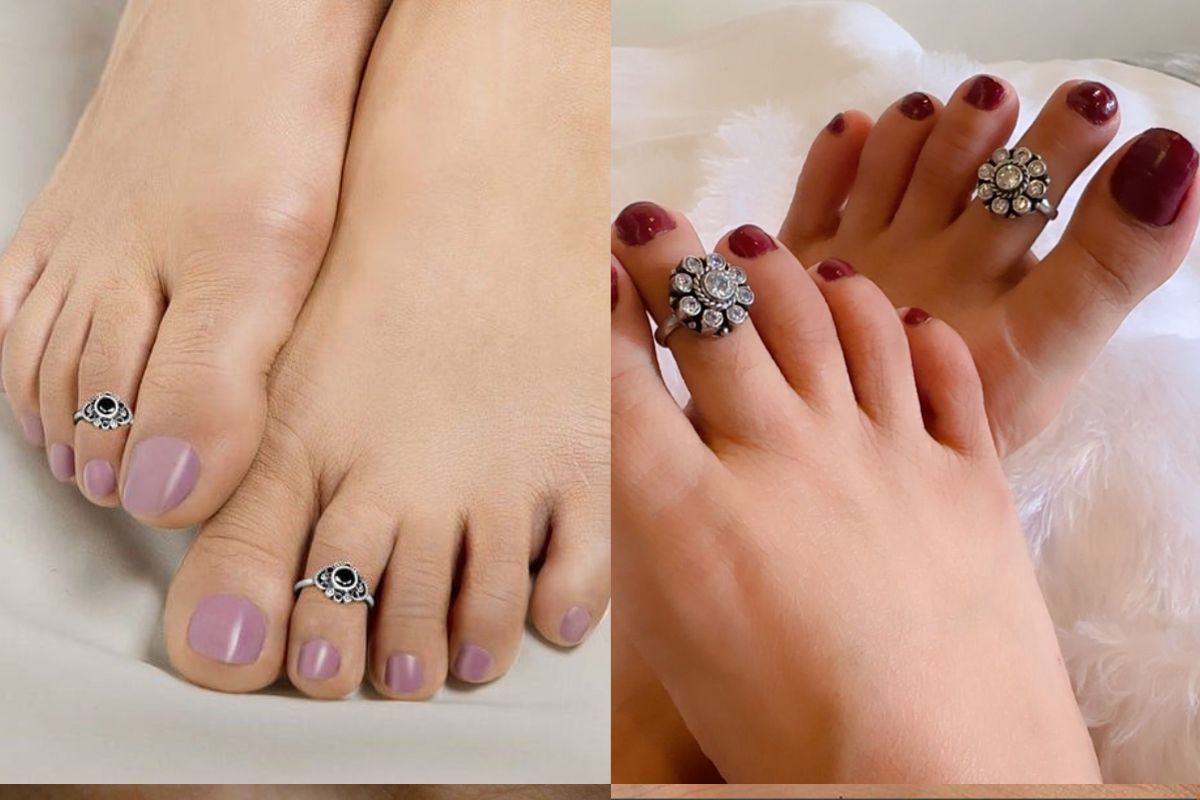 Stone-studded Toe Rings