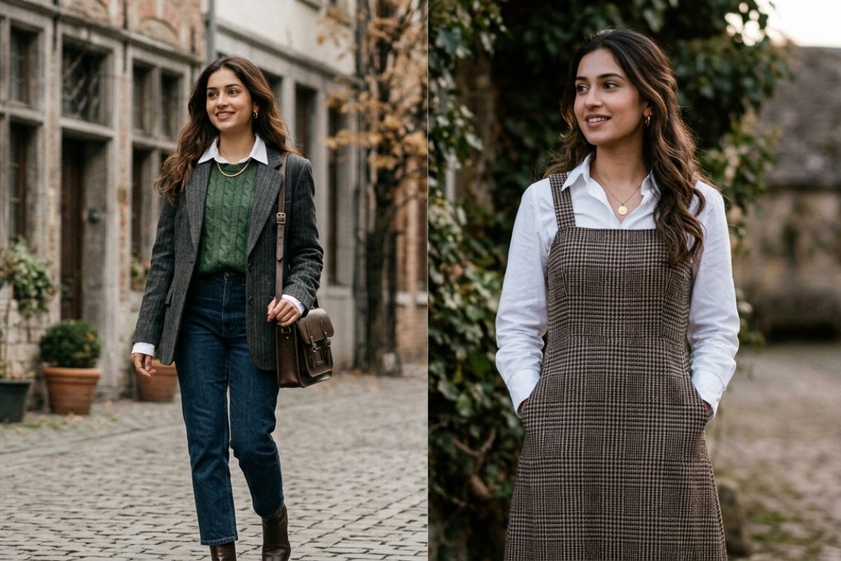 Winter Layering Fashion White Shirt With BlazerWinter Layering Fashion White Shirt With Blazer