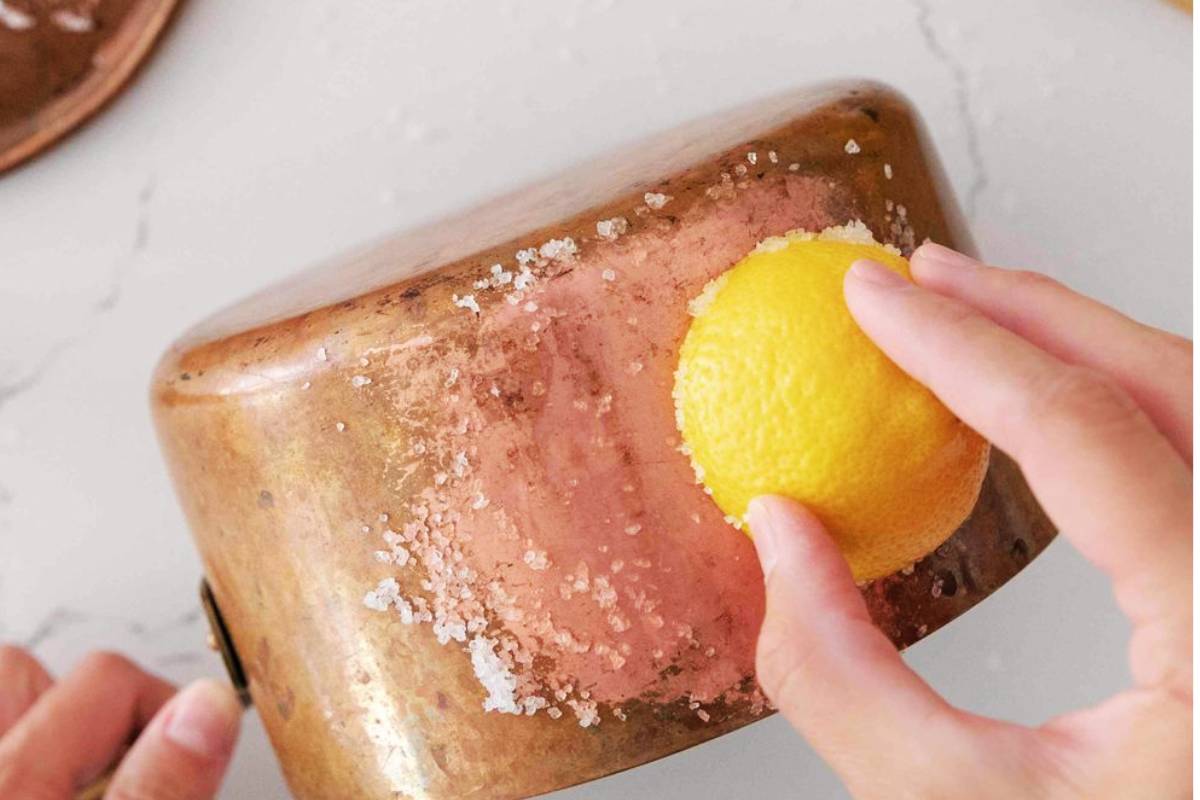 easy home remedies to clean copper utensils