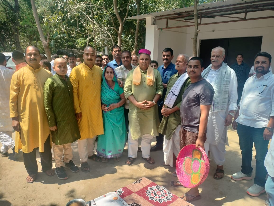 सरायरंजन में जलसंसाधन मंत्री विजय कुमार चौधरी ने किया क्षेत्र भ्रमण 